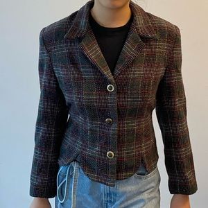 Vintage plaid blazer